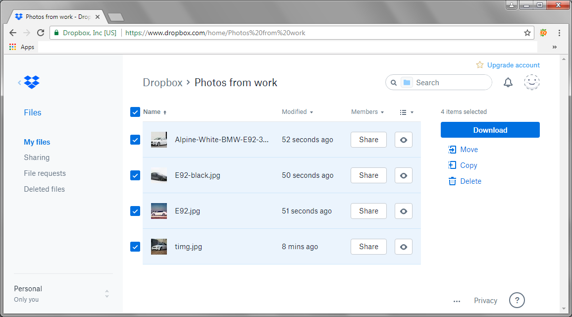 Download All Files From Dropbox